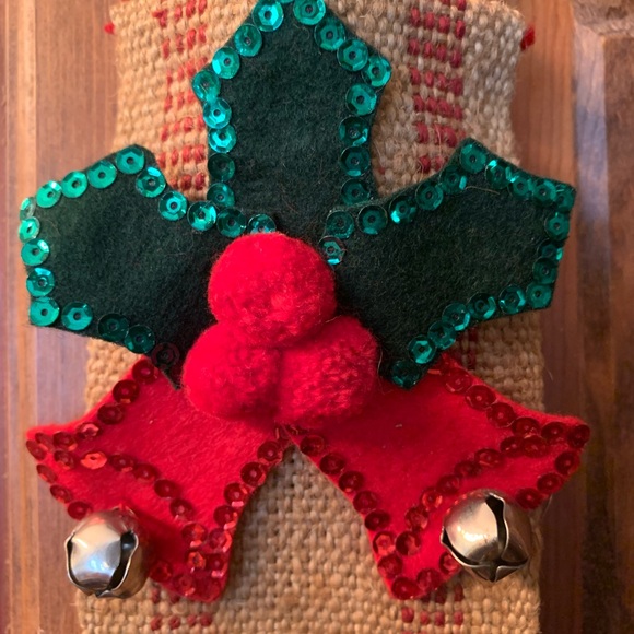 NOEL, vintage HANDMADE DOOR HANGER, 36 inches tall and 4 inches wide. - Picture 7 of 7